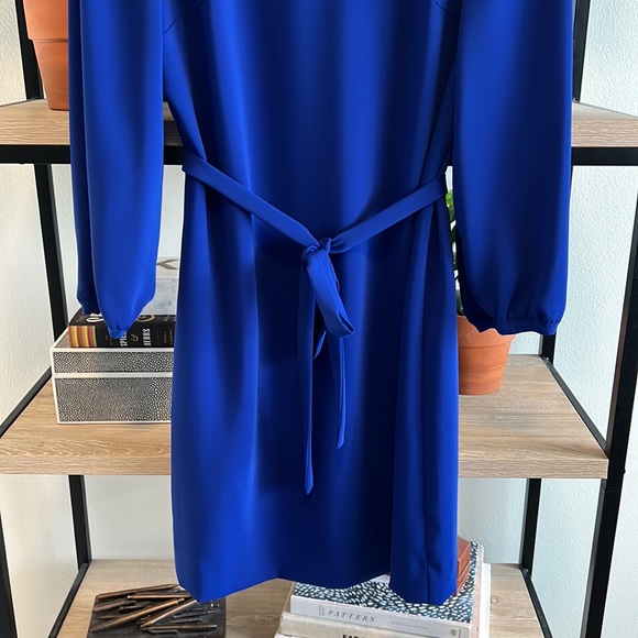 NWT Tahari Daisy, Chain Neck Belted Dress, 2 - Picture 3 of 8